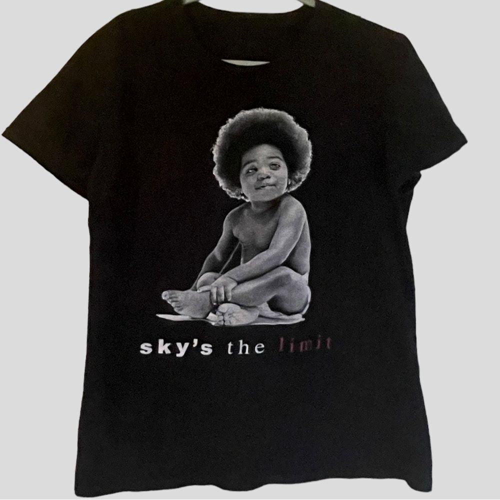 Notorious B.I.G. Sky’s The Limit Graphic Tee Biggie Smalls Mens Medium